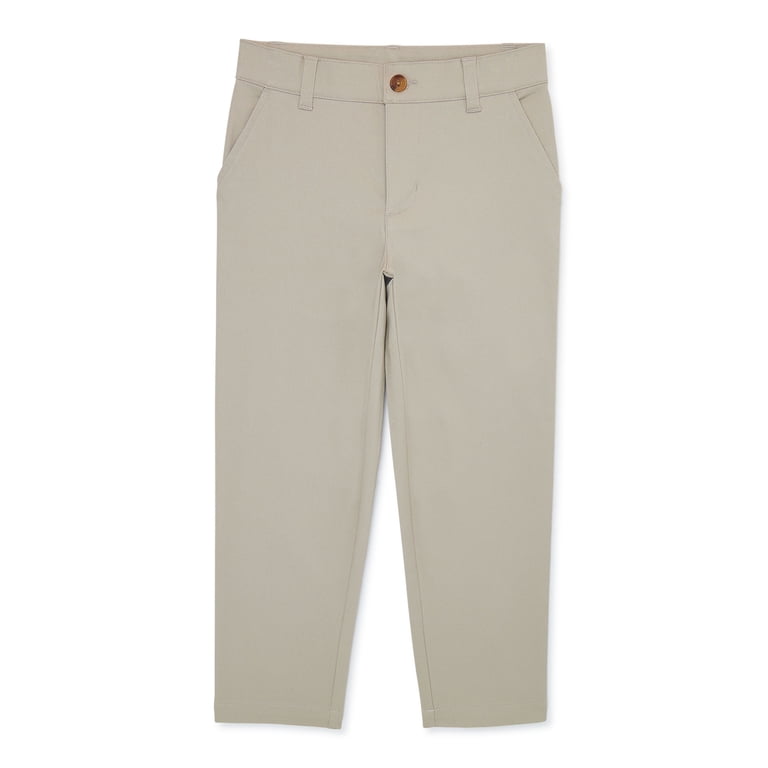 Wonder Nation Boys School Uniform Flat Front Pants photo 1