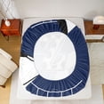 thumbnail image 5 of Feelyou Est Football Sleep Twin Sheet Sets, Monogrammed Z Blue Bedding, 3-Piece, 5 of 7
