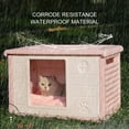 thumbnail image 3 of Maison pour Chats d'Extérieur, Maison pour Chat Sauvage Imperméable et Résistante aux Intempéries avec Design à Boucle, Lit Respirant Multifonction, Abri Extérieur pour Chats et Petits Animaux, 3 of 7