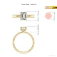 thumbnail image 5 of ANGARA Natural 1.5 ct Diamond Engagement Ring in 14K Yellow Gold for Women (Size-7.5x5.5mm| Color-K| Clarity-I3) | April Birthstone, Anniversary, Jewelry Gift for Women | Natural Diamond Ring, 5 of 10
