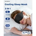 thumbnail image 3 of FSA HSA Eligible 3D Gel Cooling Sleep Mask: Cold Compress eye mask for Migraines, Weighted Blackout Eye Mask with Zero Pressure, Soothing Headache, Long Flights Travel, Nighttime & Stress Relief, 3 of 10