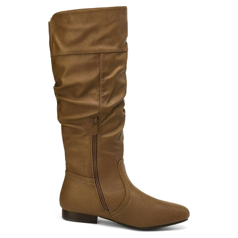 Camel wide calf boots cheap