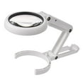 thumbnail image 1 of Foldable 50X Magnifying Glass Illuminated Hand Lens for Stamps Book, 1 of 8