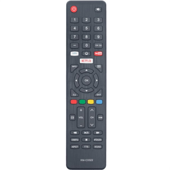RM-C3322 Replacement Remote Control for JVC TV LT-49MA877 LT-50MA877 LT-55MA877