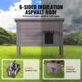 thumbnail image 3 of Maison pour Chat Extérieure Abri en Bois Féral pour Chat Toit avec Rabats en PVC, 3 of 7