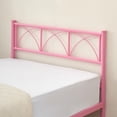 thumbnail image 2 of Yesfashion TWIN Size Bed Frame Sturdy Modern Stylish Iron Bed with Headboard and Footboard Metal Platform Bed Frame with Bed Storage Pink, 2 of 5