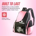 thumbnail image 2 of Mochila de fútbol Vizari Solano con compartimento para balón rosa, 2 of 8