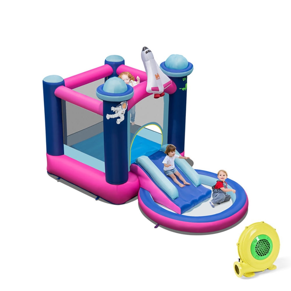Aimee Lii 3-in-1 Inflatable Space-themed Bounce House with 480W Blower, Kids Bounce House for 3-10 Aimee Lii 3-in-1 Inflatable Space-themed Bounce House with 480W Blower, Kids Bounce House for 3-10