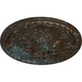 thumbnail image 3 of 32 3/8"OD x 3 1/2"P Tristan Ceiling Medallion (Fits Canopies up to 6 1/4"), Hand-Painted Bronze Blue Patina, 3 of 6