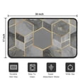 thumbnail image 5 of Gray Gold Hexagon Marble Pattern Door Rugs,Washable Non Slip Door Mats Indoor,Decorative Door Mats,Entry Mat Indoor for Entrance,Bedroom,Kitchen,Bathroom,30"x17", 5 of 6