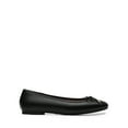 thumbnail image 2 of Womens square toe ballet flats with bow comfortable casual dress shoes for work or office, 2 of 6