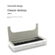 thumbnail image 2 of Caja de Roscar para Escritorio de Oficina de 80 X 80 cm, Tapa para Orificio de Alambre para Mesa de Computadora, Tapa para Cepillo Cuadrado, Color Plateado, 80 X 80, 2 of 5