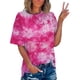 thumbnail image 1 of Fiudx Camisetas para Mujer Camiseta Estampada a La Moda para Mujer, Blusa de Manga Corta, Tops Informales con Cuello Redondo, 1 of 7