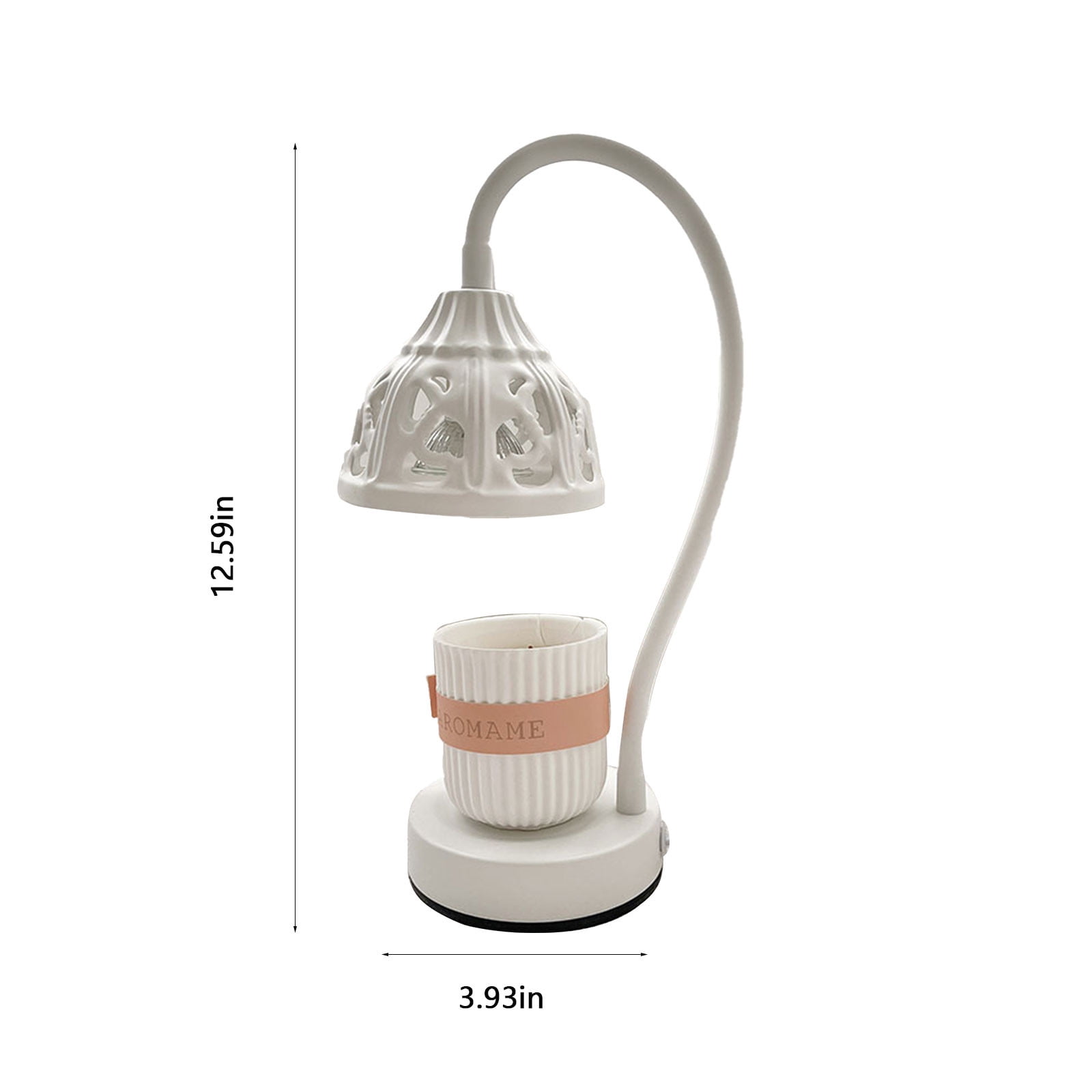 Wovilon Night Light Metal, Candle Lamps, Dimmable Melting Candles, Hot Melting Heat Lamps, Scented Melting Candles, Tabletop Vintage Table Lamps (Candles Not Included)