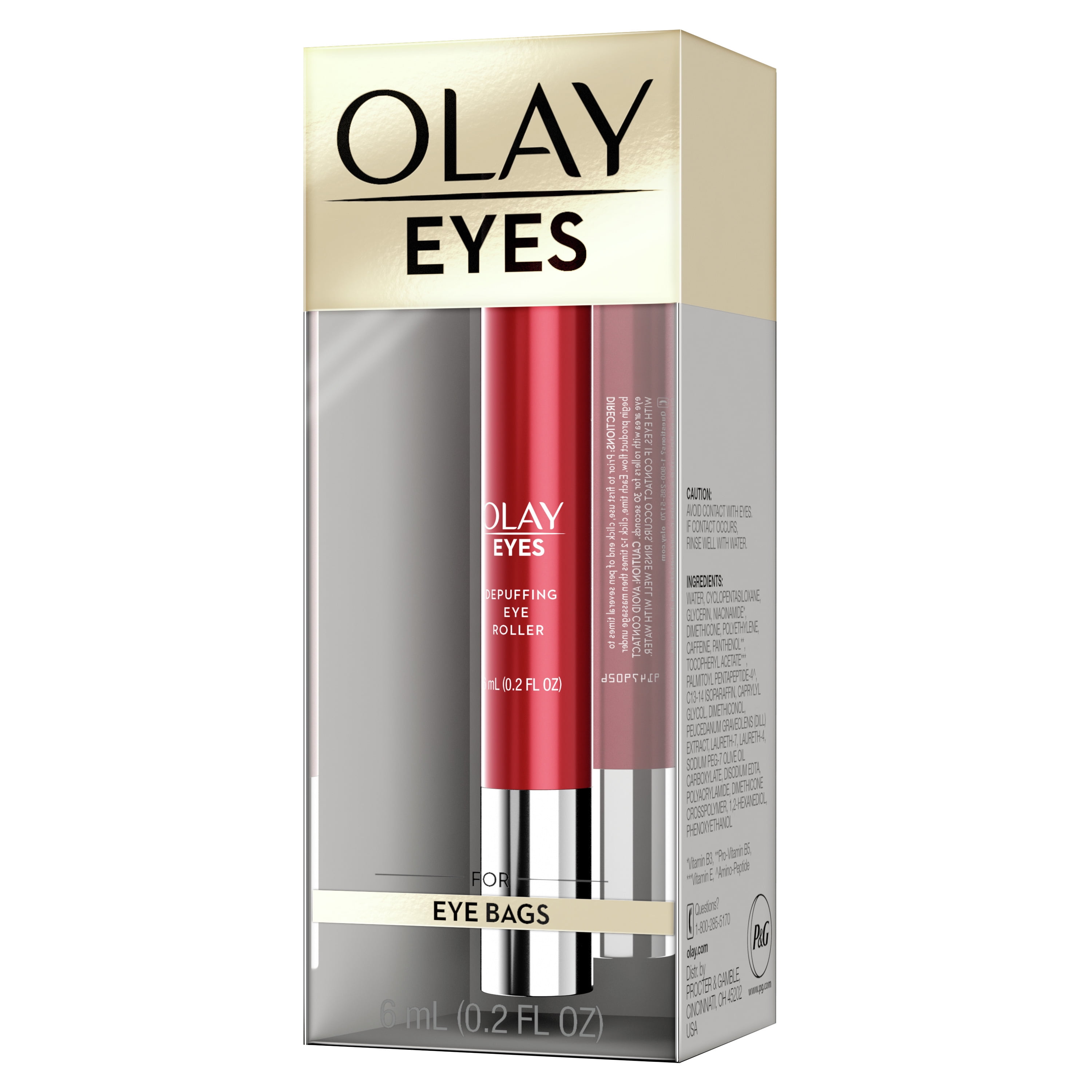 Olay Eyes Depuffing Eye Roller for Tired Skin, 0.2 fl oz