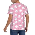 thumbnail image 2 of Zufioo Cute Cat Print Men's Baseball Short Sleeve, Moisture Wicking Button-Down Hip Hop Tee-Medium, 2 of 7