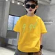thumbnail image 3 of Ropa de lujo con estampado de letras para niños, camisetas de algodón para niñas y niños, camisetas divertidas de verano para bebés y niñas, camisetas de manga corta para niños, 3 of 5