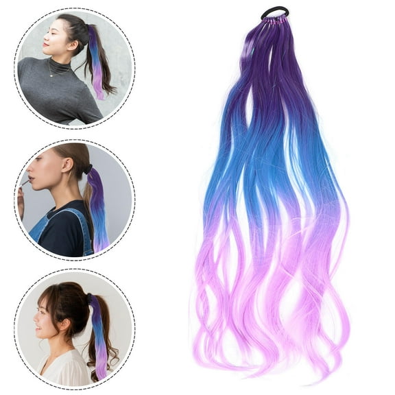 MEIBUTYUP Hair Toppers for Women Hair Ponytail Extension Long Straight High Temperature Yarn Hairpiece 1 PCS