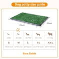 thumbnail image 4 of Large Dog Potty Tray with Grass Pee Pads - Easy to Clean 20x25 Inch, 4 of 6