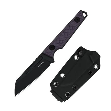 Kizer Phasmids EDC Fixed Knife AEB-L Blade G10 Handle With Sheath 1079A1 Camping Lightweight
