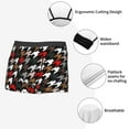 thumbnail image 6 of Naloa Houndstooth Green Red Print Mens Underwear - Boxers for Men, Classic Briefs for Men, 6 of 9