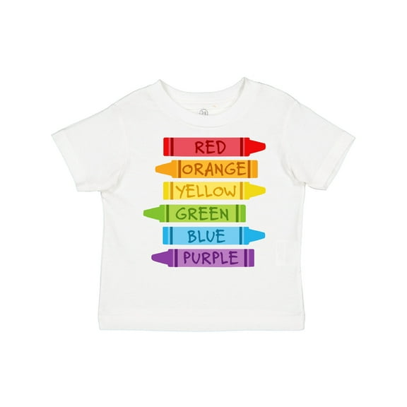 Inktastic Colored Crayons Boys or Girls Toddler T-Shirt