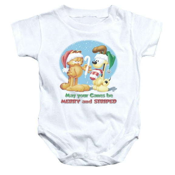 Garfield Merry And Striped-Infant Snapsuit White(18 Mos)