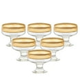 thumbnail image 2 of Lorren Home Trends Pedastal Bowls Set of 6 Melania Collection Amber, 2 of 2