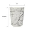 thumbnail image 4 of Mainstays 11.4 Litre Round Plastic Waste Can, White Marble 1 Piece, 4 of 5