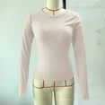thumbnail image 7 of Bovxnpu Women Long Sleeve Shirts Basic Tee Casual T-Shirt Women's Crew Neck Long Sleeve Everyday T-Shirt Casual Tops, 7 of 7