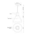 thumbnail image 2 of PD11612-BN-Kuzco Lighting-Vanier - 9W LED Pendant-11.75 Inches Tall and 11 Inches Wide     -Traditional Installation, 2 of 2