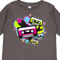 thumbnail image 4 of Inktastic The 80s Cassette Tapes Boys or Girls Long Sleeve Toddler T-Shirt, 4 of 5