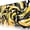 Yellow-black Fluid, variant on Fluid Pattern Desk Mat Marbled Design Desk Pad,Gaming Mouse Pad with Seamed Edges,Waterproof Large Mouse Pad,Non-Slip Rubber Base XL Gaming Mousepad,31.5x11.8In Computer Mat Keyboard Pad Yellow-Black