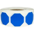 thumbnail image 1 of Blue Octagon Removable Stickers | 0.75" Inch | 500 Pack, 1 of 1