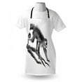 thumbnail image 3 of Animal Apron Sketchy Style Monkey on a Branch Exotic Creature in Jungle Hand Drawn Illustration, Unisex Kitchen Bib Apron with Adjustable Neck for Cooking Baking Gardening, Dimgrey, by Ambesonne, 3 of 3