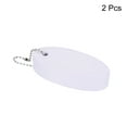 thumbnail image 3 of Uxcell Floating Keychain, Oval Key Chain Buoyant Keyrings for Boating White, 3 of 7