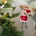 thumbnail image 6 of WEGFTDUOP Christmas Decoration Bear Christmas Tree Pendant Plastic Material Festival Ambiance Decoration Pendant Christmas Tree Window Decoration Christmas Indoor Outdoor Ornaments, 6 of 6