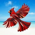 thumbnail image 3 of Red Cardinal Stained Glass Window Hanging,Cardinal Decor Handmade Art Craft Hanging Ornament for Window,Bird Suncatcher Home Decoration Memorial Gifts, 3 of 6