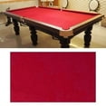 thumbnail image 5 of Professional Billiards Cloth Accessory 7ft 8ft 9ft Long Fabric Felt Tablecloth Durable Replacement Mat for Game Snooker Indoor Clubs Hotel , Red, 2.8x1.45M, 5 of 8