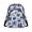 Blue Ocean Pattern, variant on Floral Bunny Crossbody Bag for Travel Shopping, Adjustable Strap Sling Bag Polyester Zipper Closure Handbag