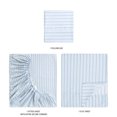 thumbnail image 6 of Mainstays Super Soft Brushed Microfiber Bed Sheet Set, Blue Stripe, Twin-XL, 3 Piece, 6 of 13