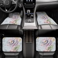 thumbnail image 6 of Cauagu Vintage Rose Pattern Car Floor Mat Set of 4,Car Carpet Mats Car Mats with Anti-Slip Backing & Driver Heel Pad Universal Fit for Cars/Trucks/SUV/Vans, 6 of 6
