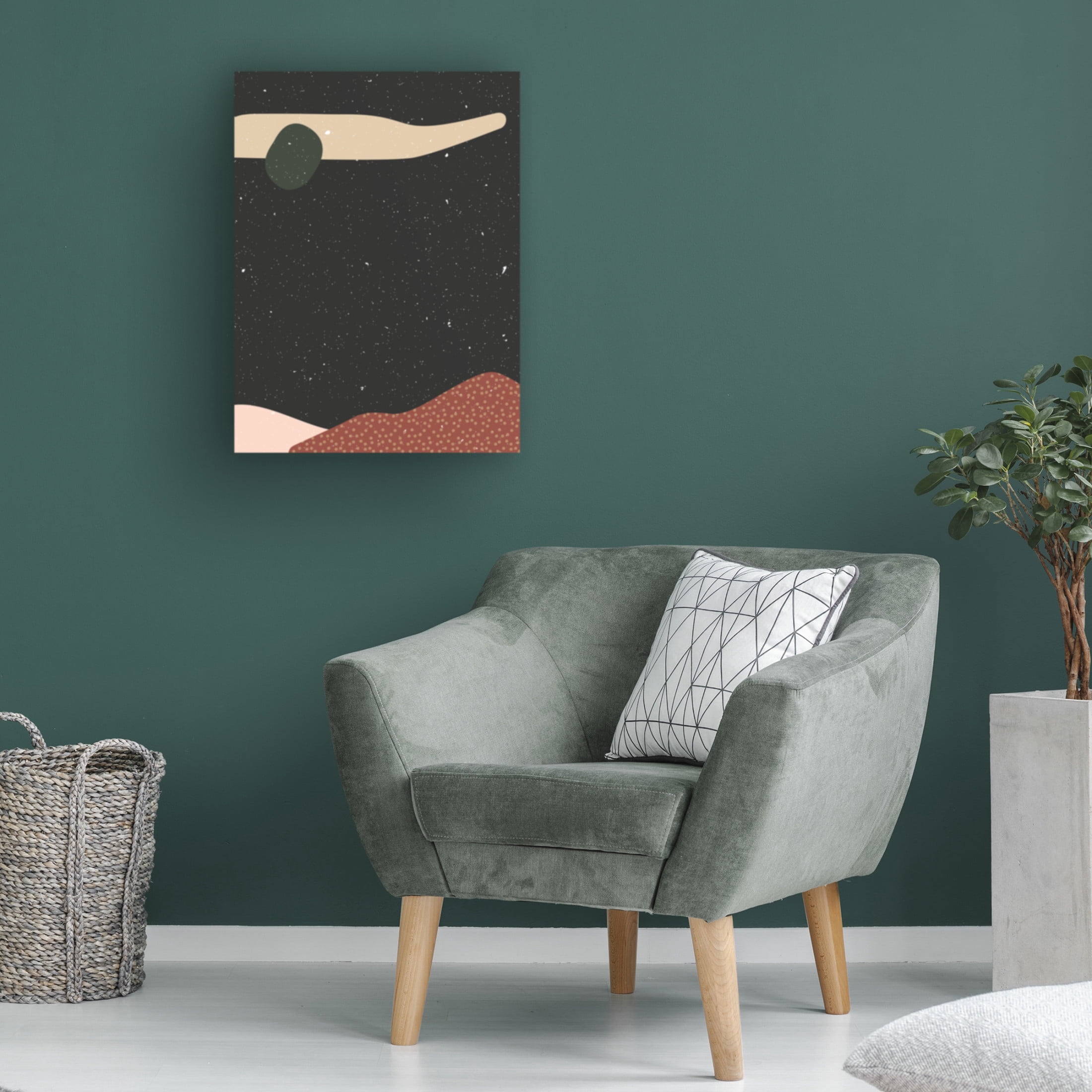 Trademark Fine Art NKTN   Abstract composition 3 Canvas Wall Art