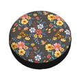 thumbnail image 2 of Kdxio Spare Tire Cover for RV Trailer, Waterproof Wheel Cover,Camper Spare Tire Cover Fit for Rv SUV Truck Travel Trailer 17 inch-Colorful Flowers with Butterfly, 2 of 8