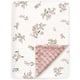 thumbnail image 1 of Manta para Bebé BOPRIO 76x102 cm Muselina de Algodón Floral Rosa, 1 of 7