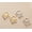 Gold, variant on Beaded Pearl Hoop Huggies Earrings 925 Sterling Silver Snap Back-Silver