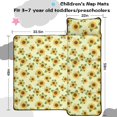 thumbnail image 5 of Sunflower and Bud Yellow Pattern Teens Toddler Nap Mat with Pillow, Sleeping Mat Bag for Preschool Daycare 59"x22", 5 of 6
