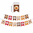 thumbnail image 3 of Thanksgiving Pumpkin Banner,Fall Harvest Party Bunting with Turkey and Pumpkin Icons for Home and Kitchen Wall Decor Display, 3 of 7