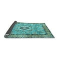 thumbnail image 2 of Ahgly Company Indoor Square Persian Light Blue Traditional Area Rugs, 8' Square, 2 of 4