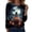 AG07-Gray, variant on Halloween Shirts For Women Long Sleeve Crewneck Gothic Wand Tshirt Cross Printed Blouse Letters Fall Fashion Outfits Saffron XL